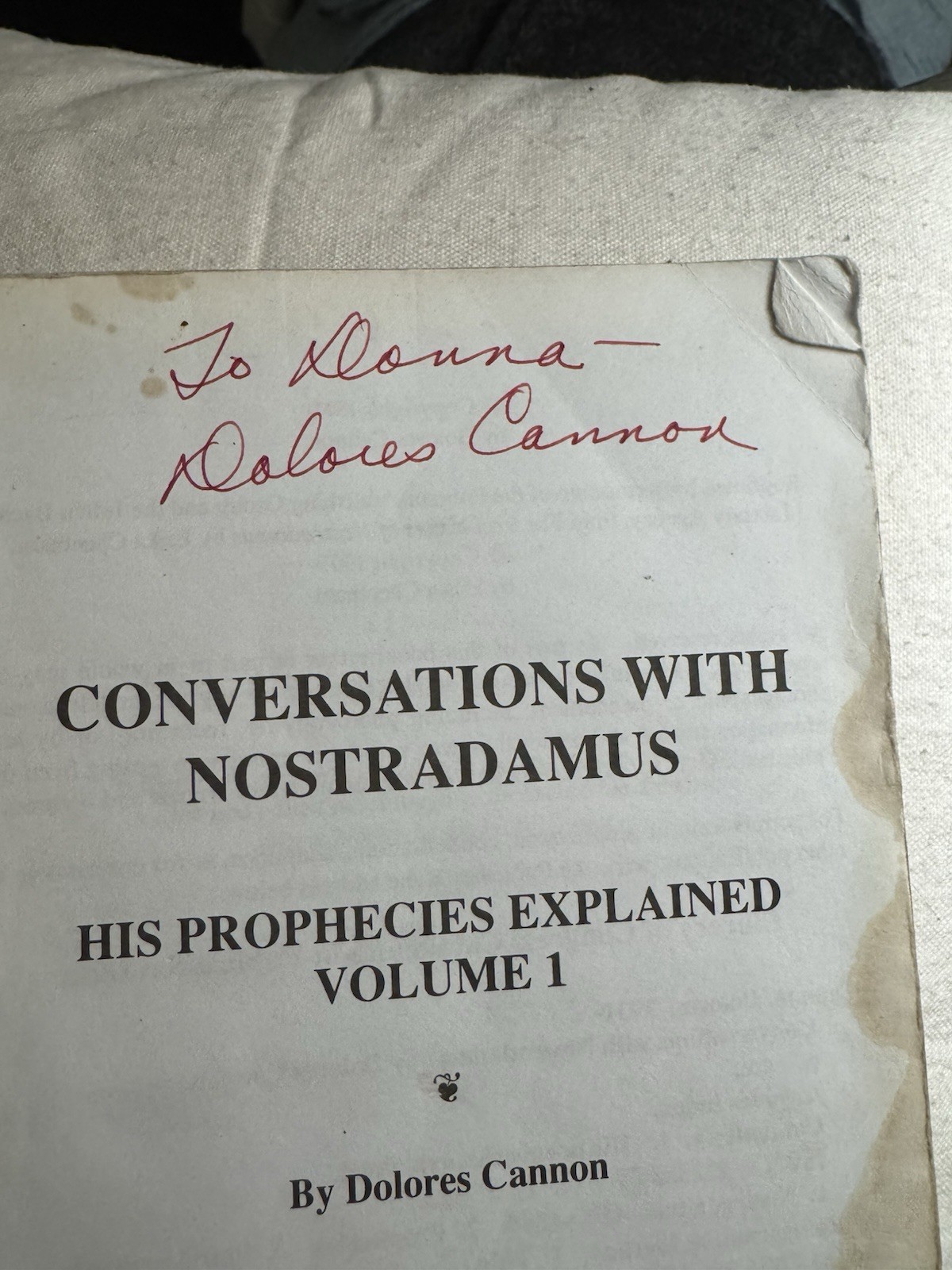 **Signed Dolores Cannon** **Signed Dolores Cannon**