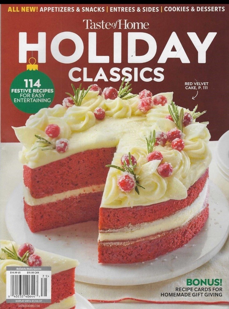 Taste of Home Magazine 2026: Holiday Classics