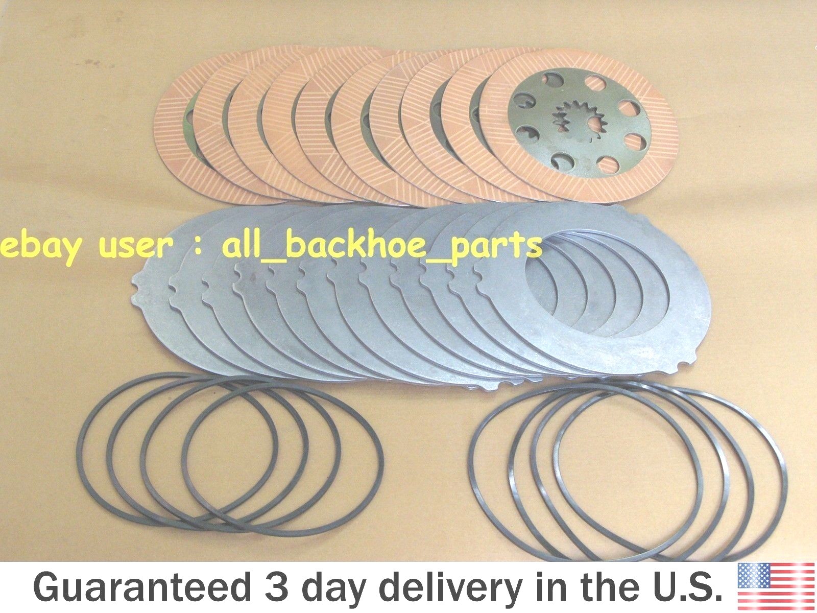 JCB BACKHOE - BRAKE FRICTION COUNTER PLATES & SEALS (PART # 458/20285 458/20353)