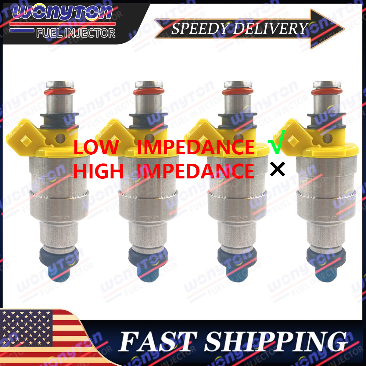 4x Fuel Injectors 23250-16060 For 1988-1989 TOYOTA MR2 1.6L L4