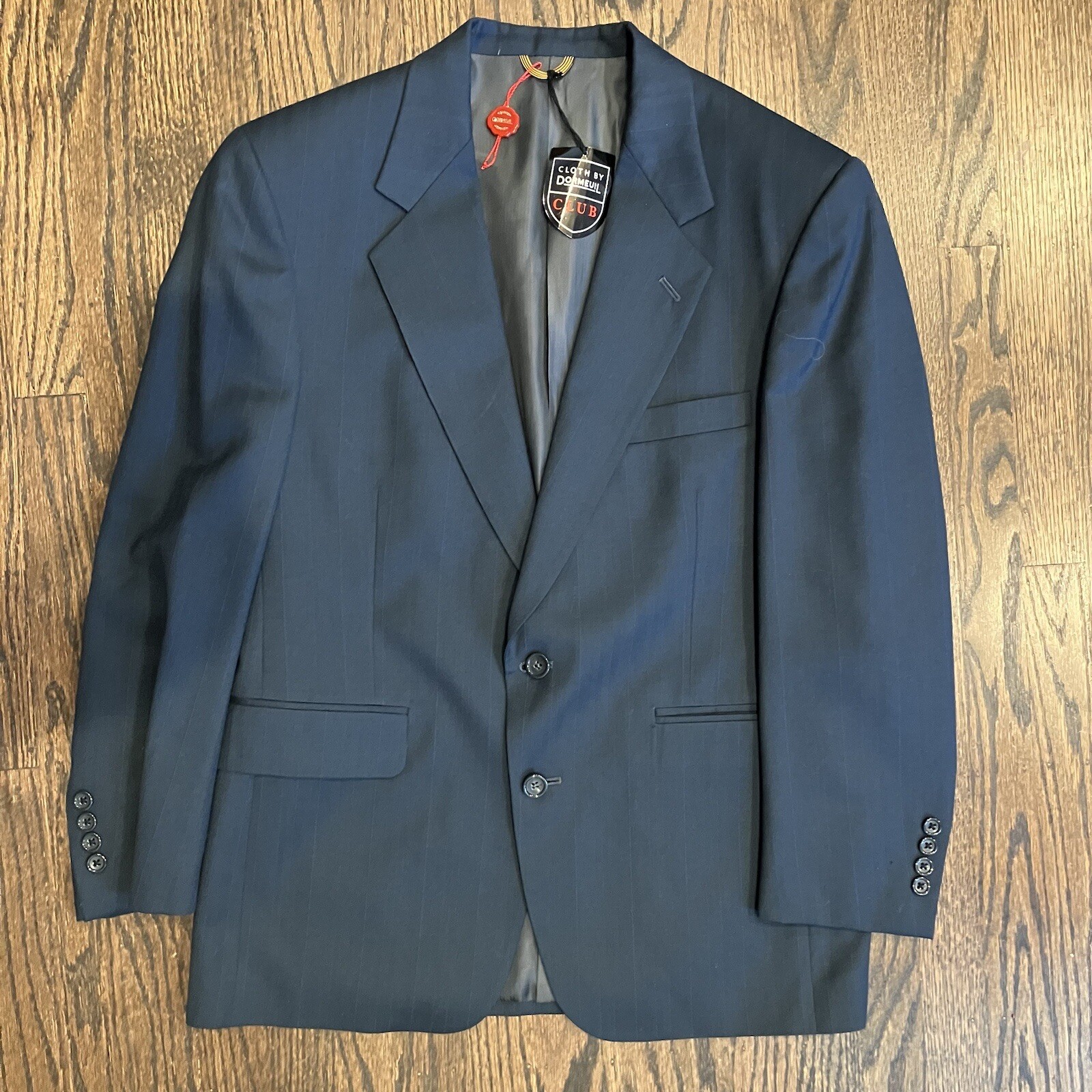 New Dormeuil Club Gold Trumpeter 38f Navy 2 Button Blazer Sports Jacket New Dormeuil Club Gold Trumpeter 38f Navy 2 Button Blazer Sports Jacket