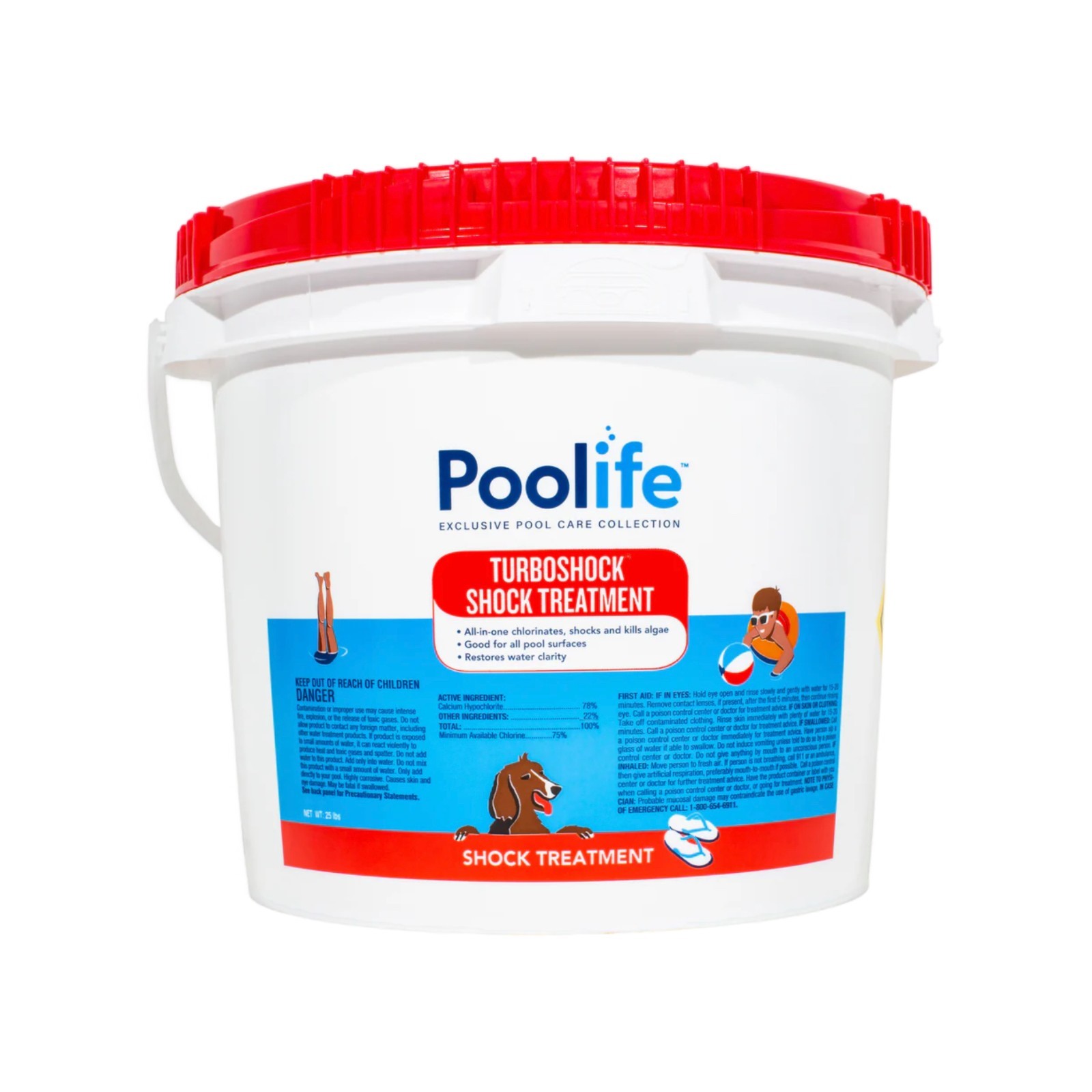 Poolife Turbo Shock (25 lb)  75% Chlorine Cal Hypo (62082)