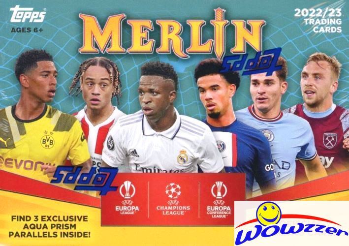 2022/23 Topps MERLIN CHROME UEFA Soccer EXCLUSIVE Factory Sealed Blaster Box  