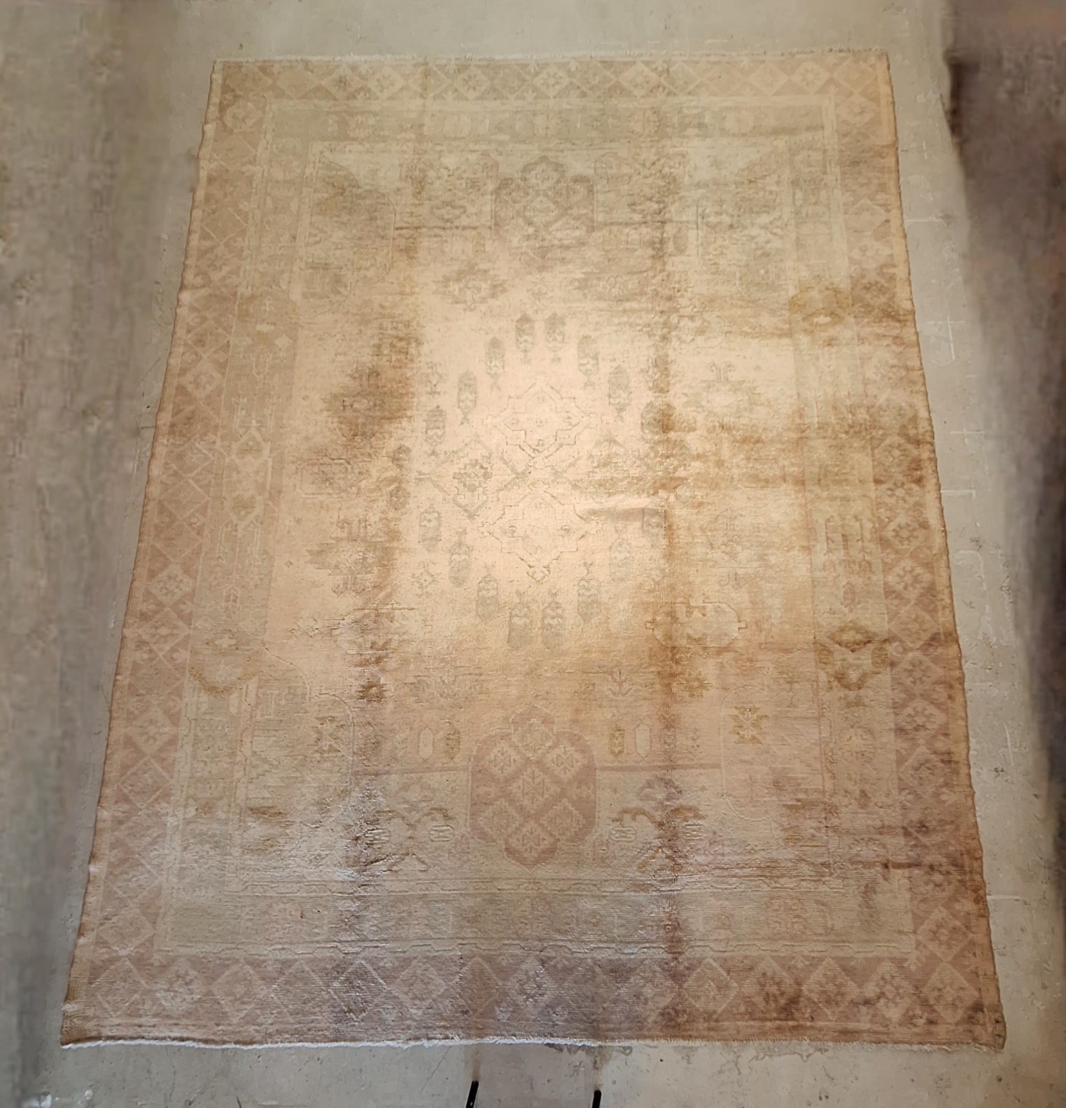 Circa 1920 Turkish Oushak 8ft2 By 11ft4 Circa 1920 Turkish Oushak 8ft2 By 11ft4