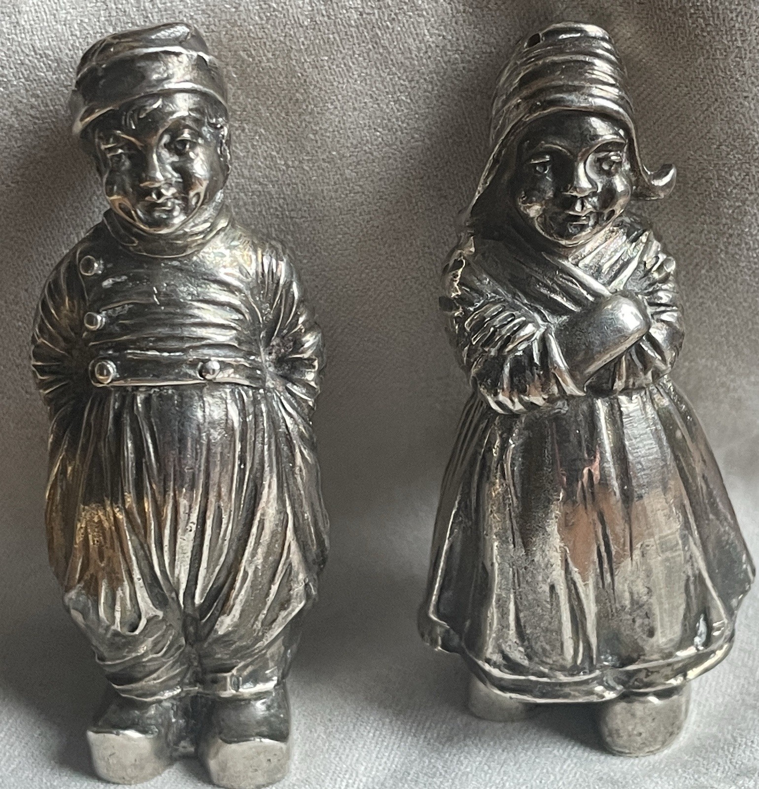 BERTHOLD HERMANN MULLER 925 Sterling Antique 1914 Art Deco Salt Pepper Shakers BERTHOLD HERMANN MULLER 925 Sterling Antique 1914 Art Deco Salt Pepper Shakers
