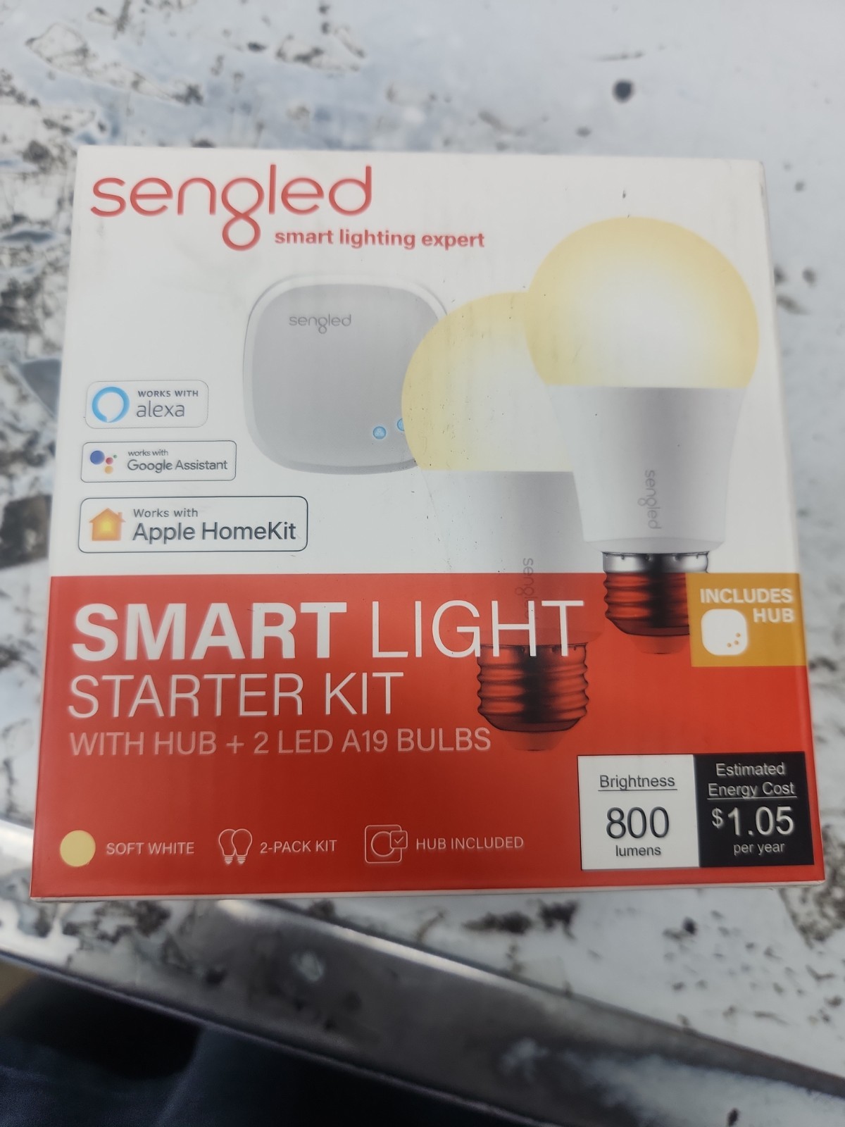 Sengled Smart LED Soft White Starter Kit, 2-Bulbs w/Hub Sengled Smart LED Soft White Starter Kit, 2-Bulbs w/Hub