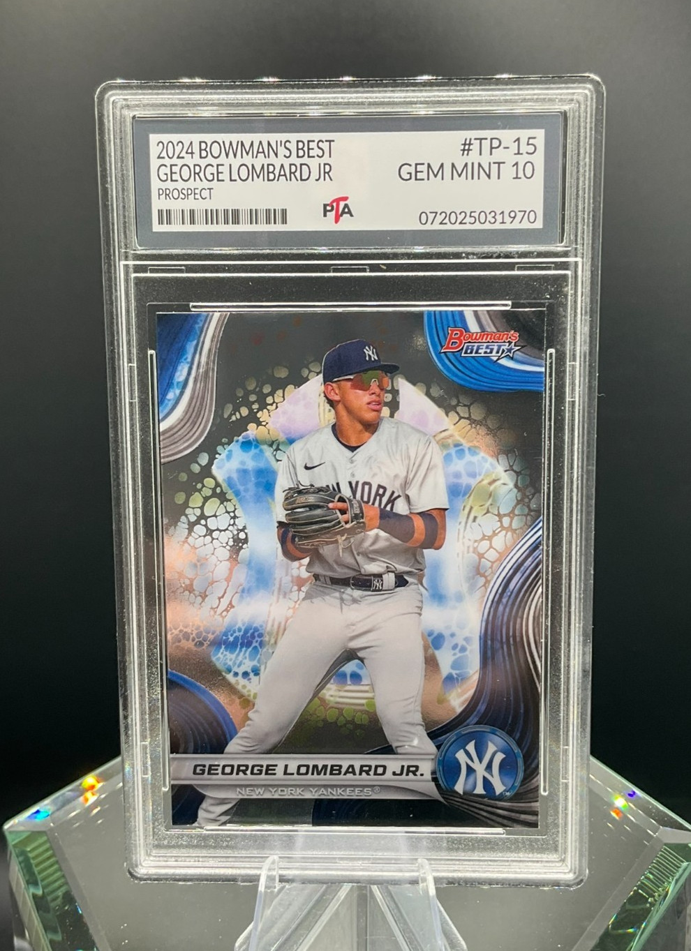 2024 Bowman's Best Top Prospect George Lombard Yankees ~ GEM MINT PTA 10🔥