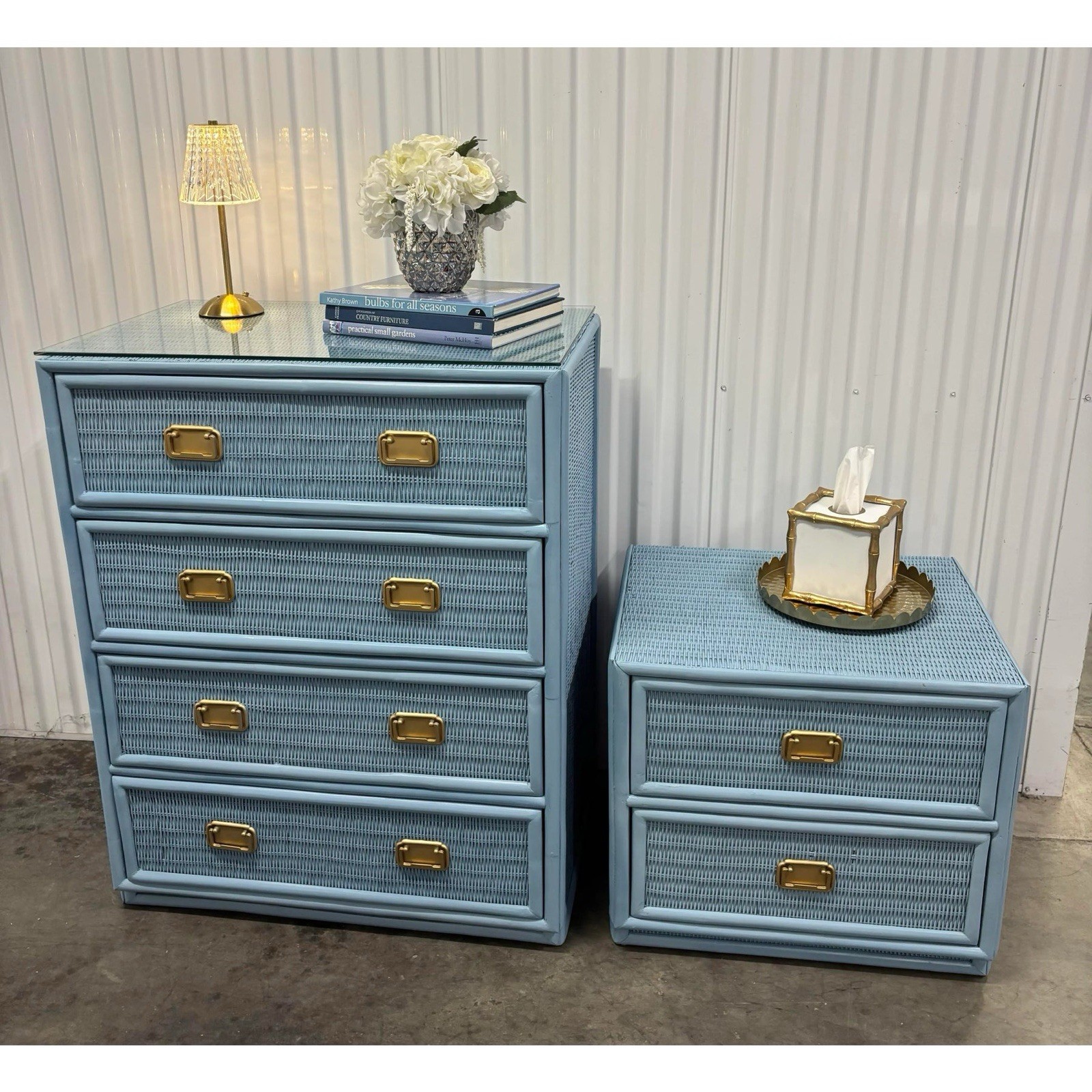 Coastal Chic Rattan Wicker Dresser