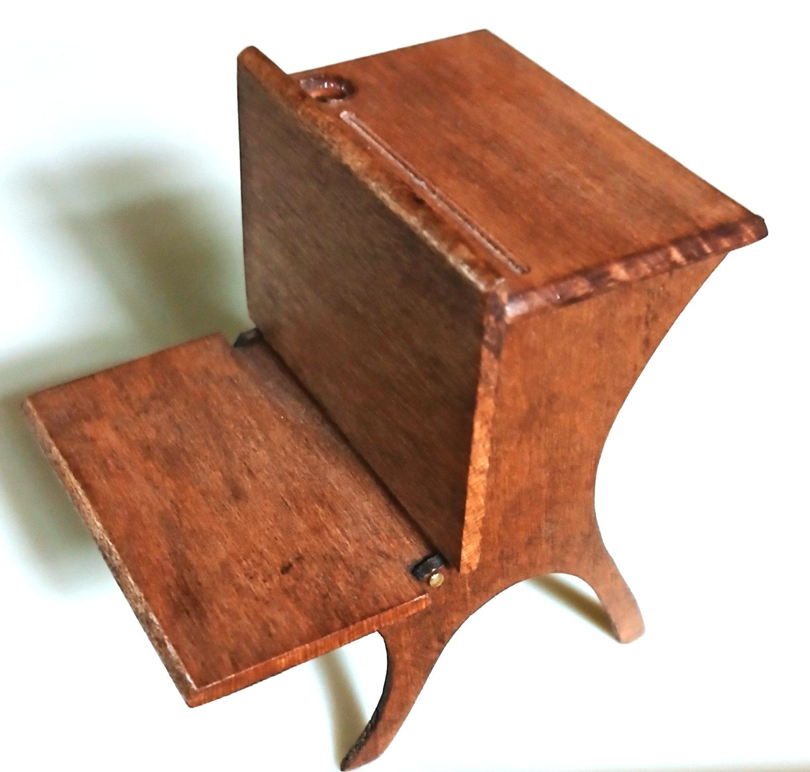Vtg Artisan Dollhouse Miniature School House Desk - Artist Signed R. Tompkins Vtg Artisan Dollhouse Miniature School House Desk - Artist Signed R. Tompkins