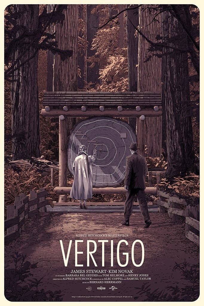 Mondo Vertigo Screenprint Poster Art By Matthew Woodson Ltd Edition #245/275