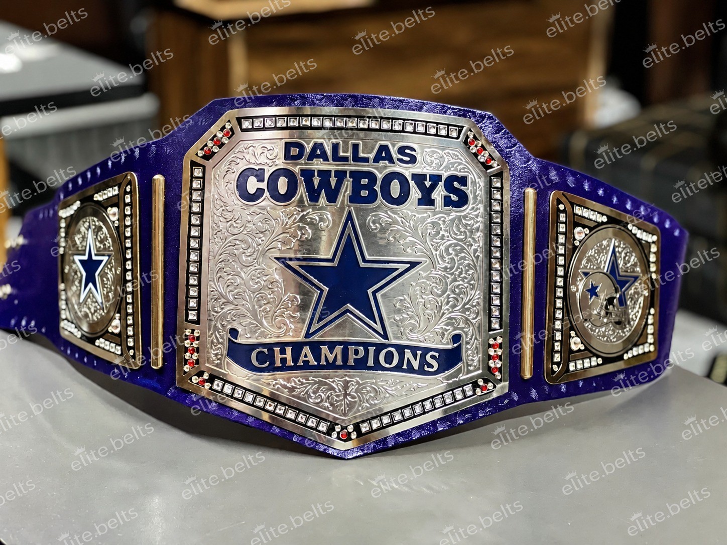 New Custom Dallas cowboy Championship Belt Title Adult size 2mm Brass