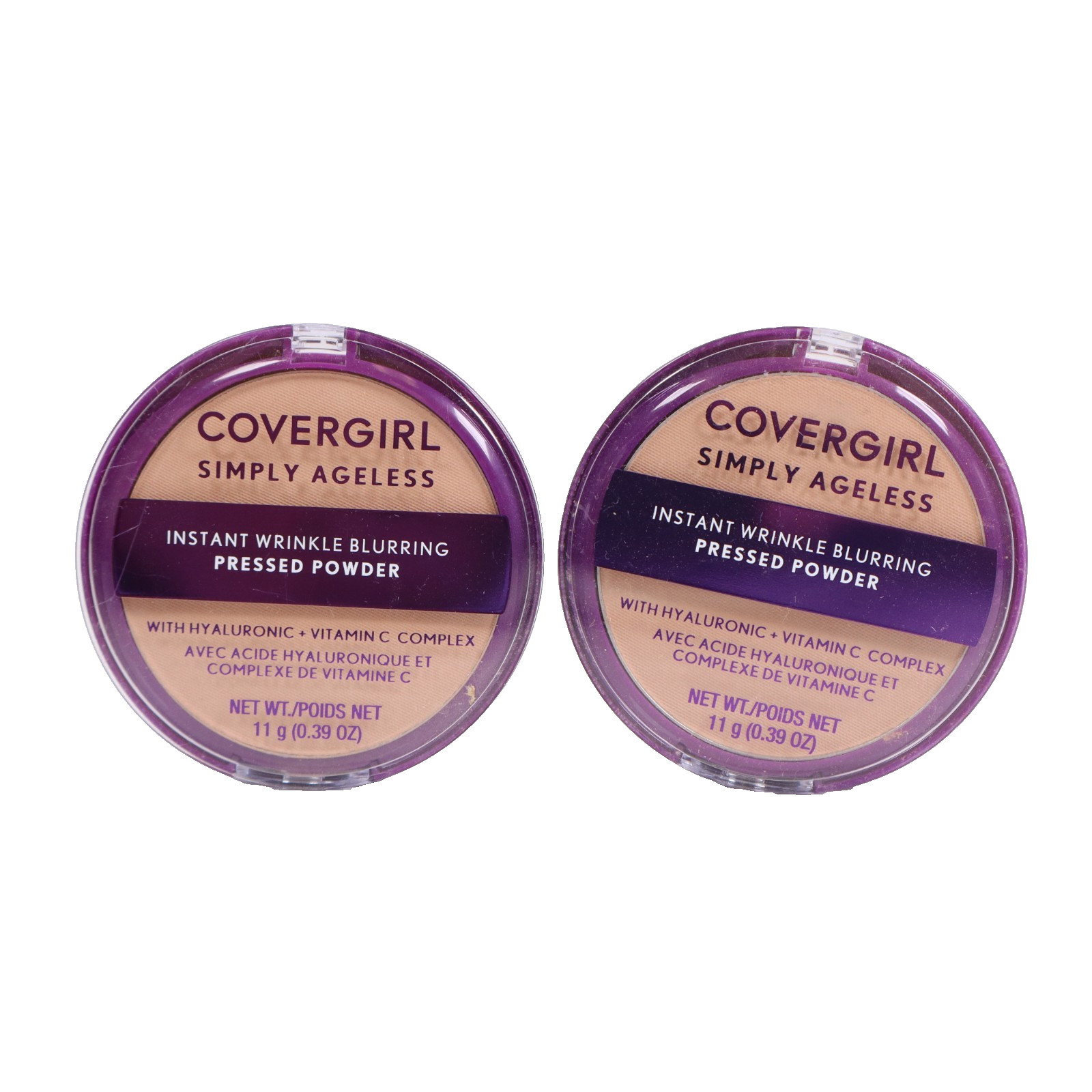 2PK COVERGIRL Simply Ageless Instant Wrinkle Blurring Pressed Powder, 240 Beige