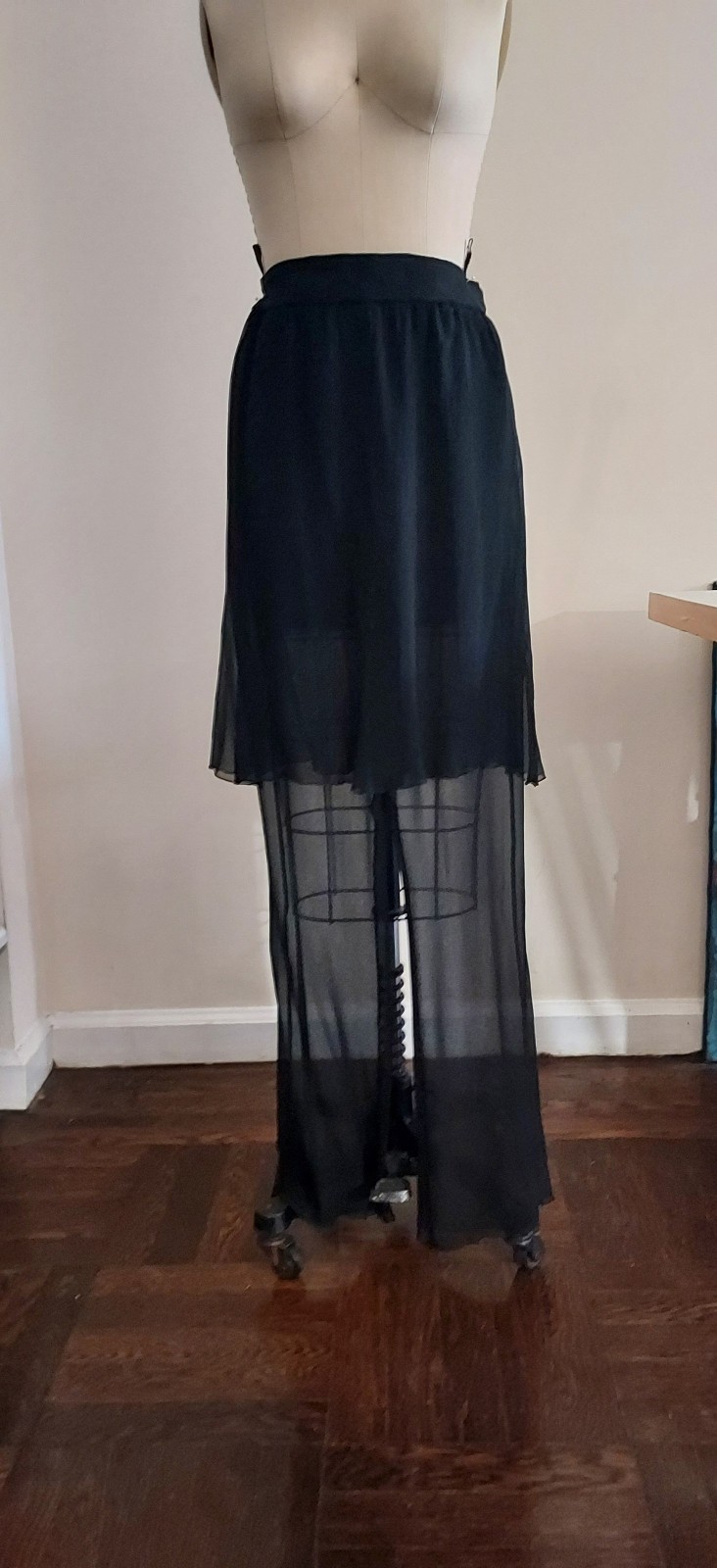 Vintage Karl Lagerfeld Black Chiffon Pants Vintage Karl Lagerfeld Black Chiffon Pants
