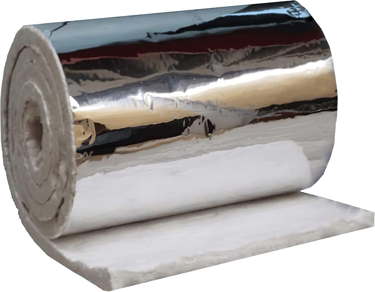 Aluminum Foil Faced Ceramic Fiber Blanket Insulation 8#, 2400F, 1
