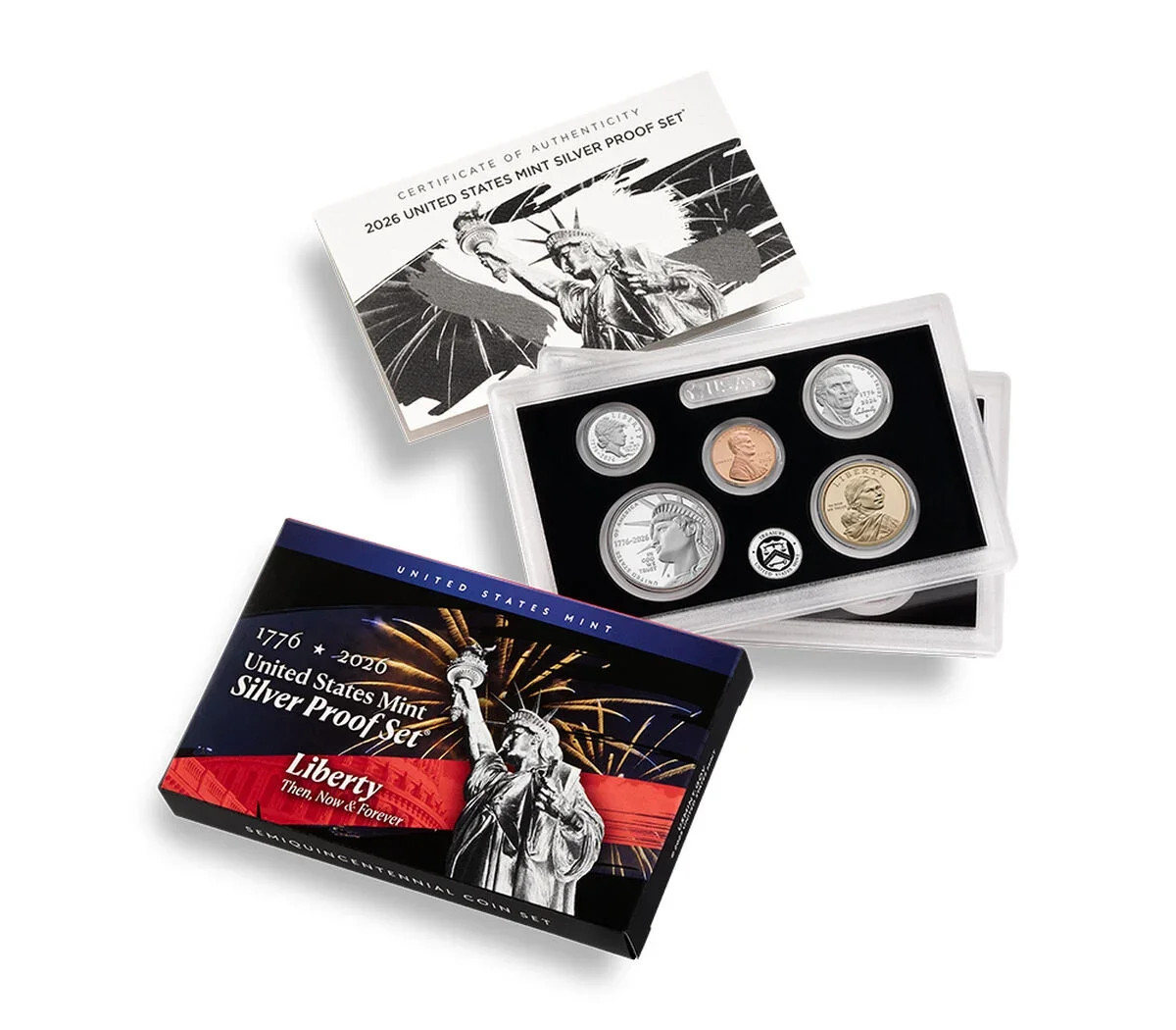 2026-S United States Semiquincentennial 10 Coin Silver Proof Set w/ OGP & COA