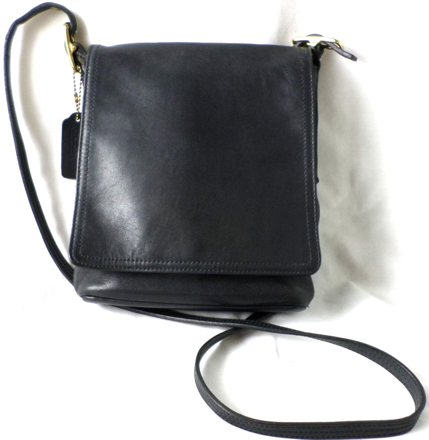 Vintage COACH 9821 Y2K Black Leather Legacy Flap Crossbody Shoulder Bag USA NICE Vintage COACH 9821 Y2K Black Leather Legacy Flap Crossbody Shoulder Bag USA NICE