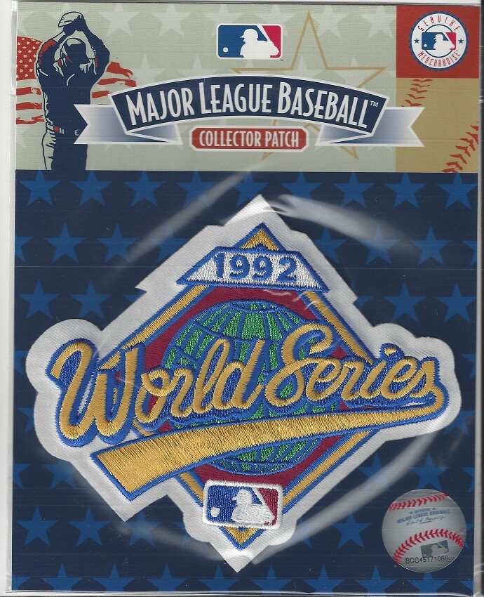 1992 World Series Jersey Patch Toronto Blue Jays Atlanta Braves Pkg 5\