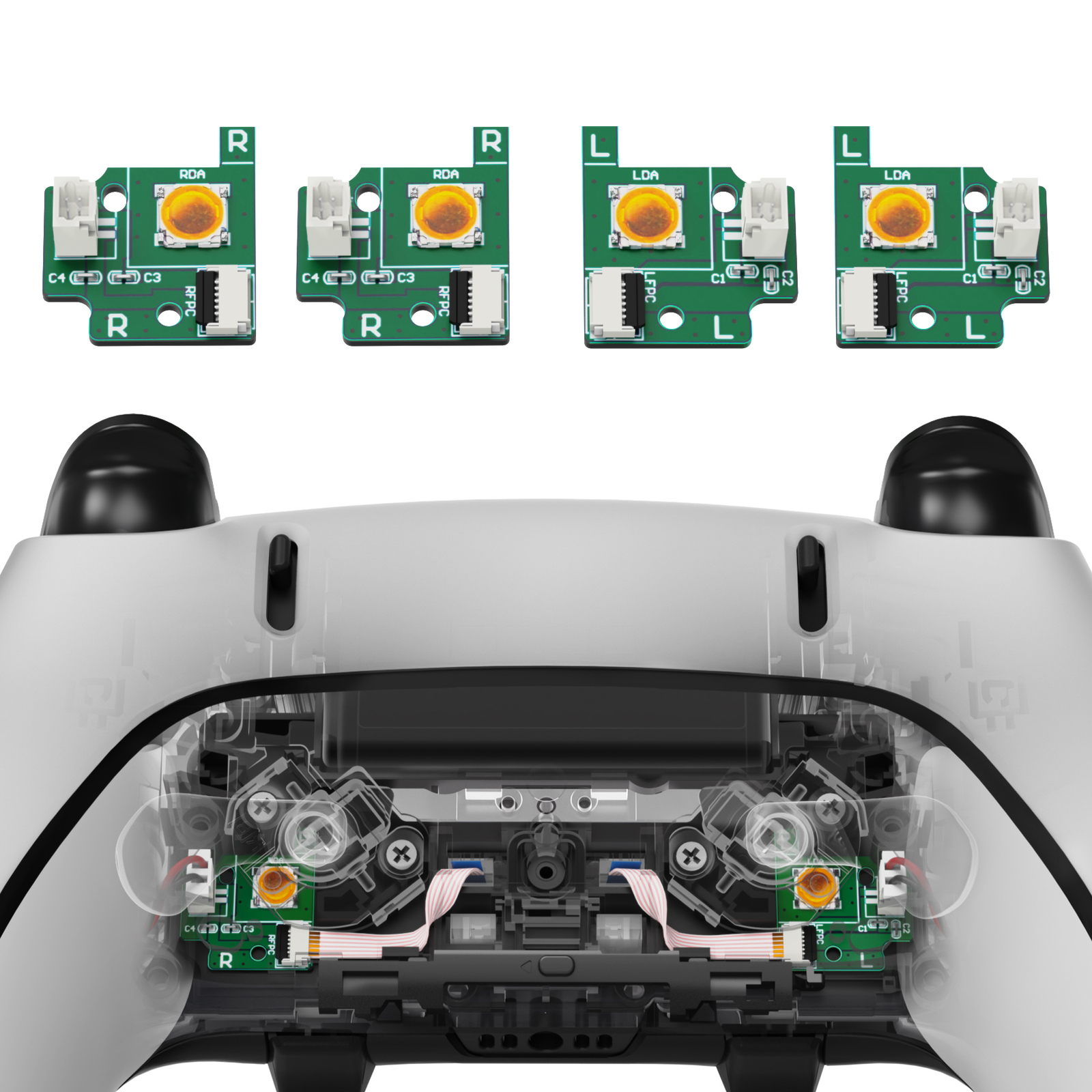 LB RB Buttons Back Paddles Replacement Switch Board Kit for PS5 Edge Controller