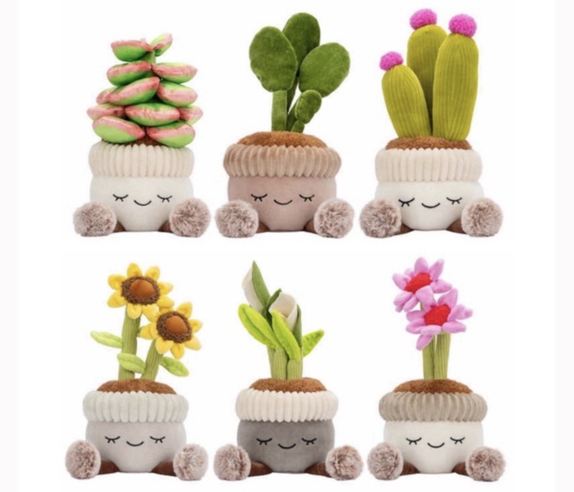 New Greenhouse Russ 12” Potted Plant Garden Lilly Sunflower Cactus Plush U Pick1