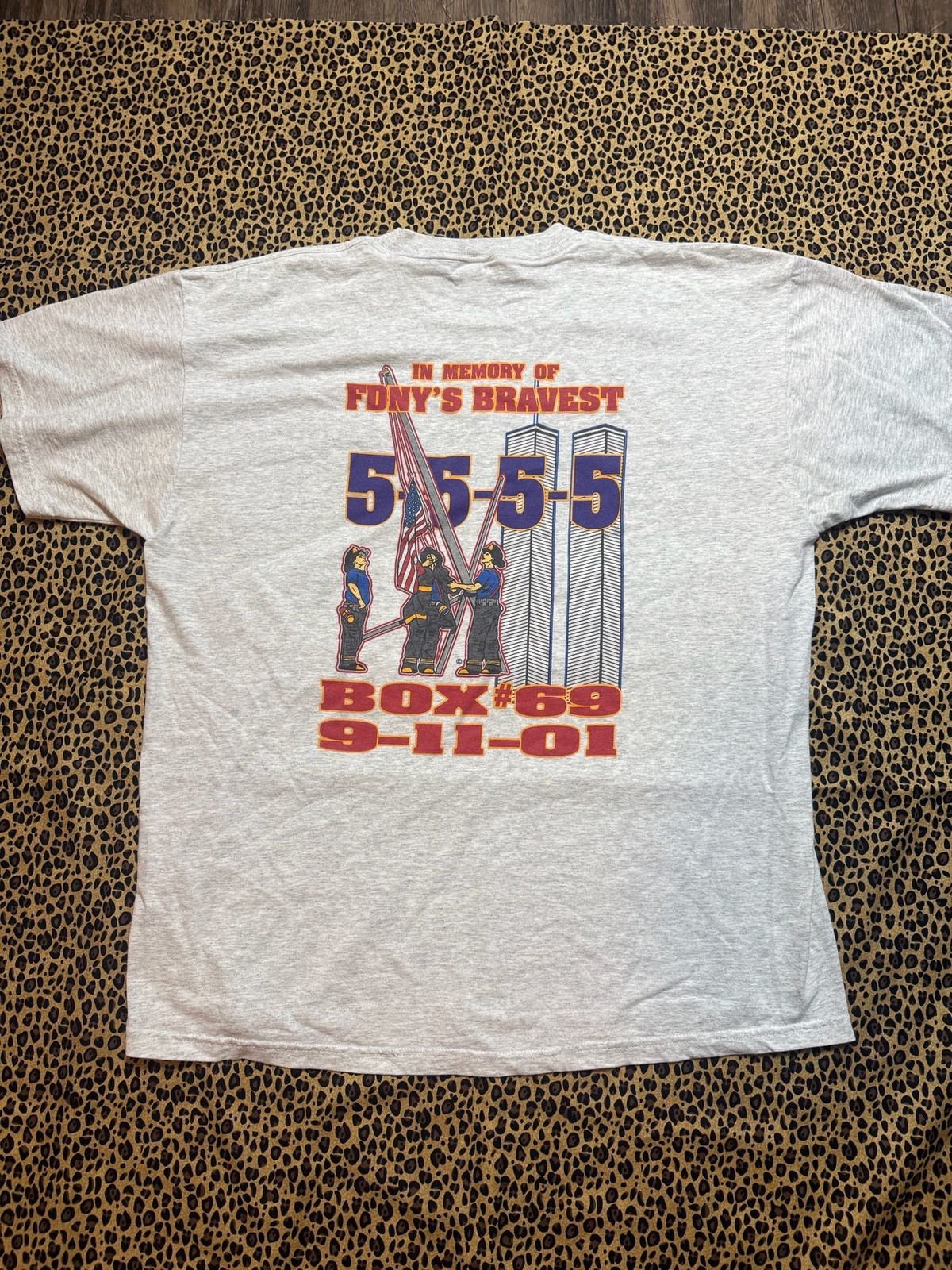 Vintage Fruit Of The Loom FDNY 9/11 T-Shirt