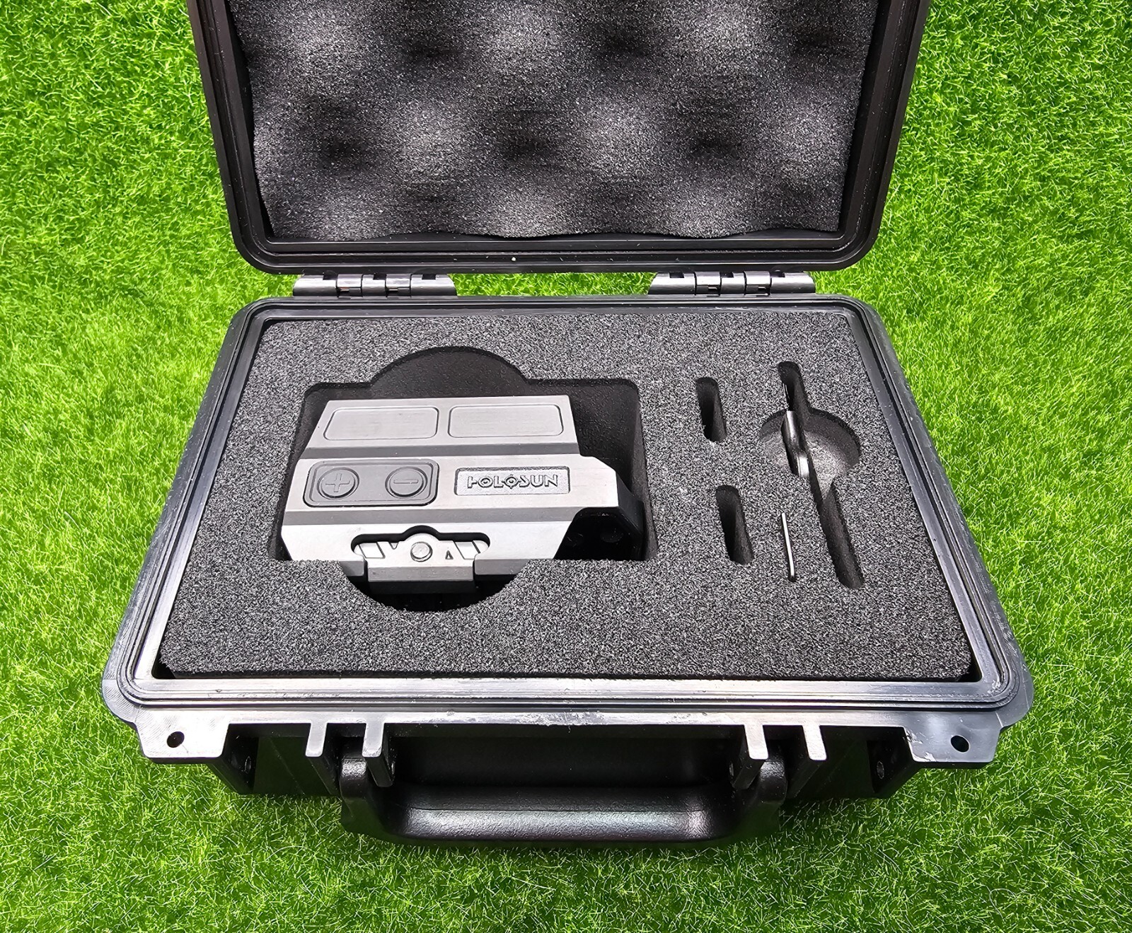 Holosun 512 Titanium Green Multi Reticle w/Solar Failsafe/Shake Awake #HE512T-GR