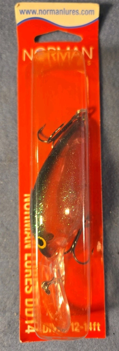 *Pre-Pradco Norman Lures DD14 Made USA 5/8 oz GDD14-238 RED SHAD