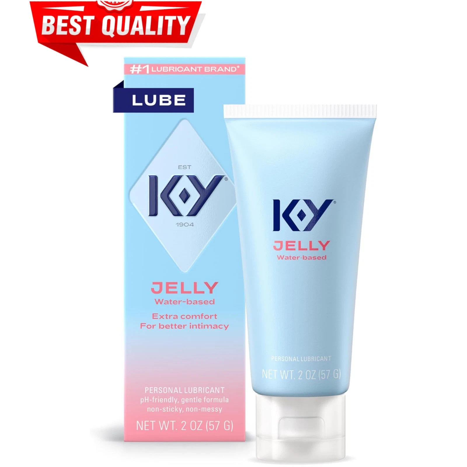 K-Y Jelly Personal Lubricant Water Based Lube for Wetter Sex -NEW- Long Lasting.