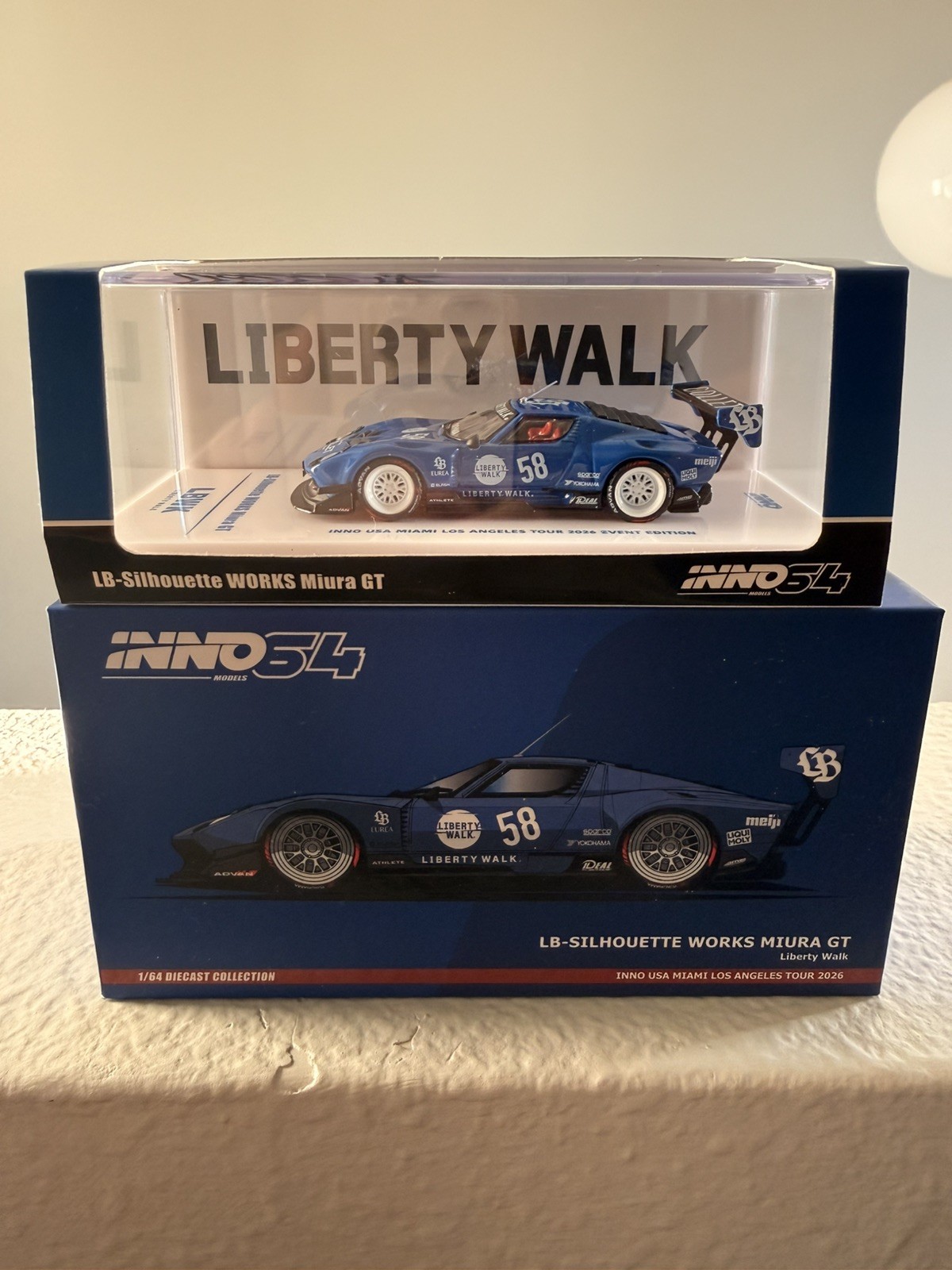 INNO64 Miura GT & Pop Race 2026 Miami Dinner Liberty Walk Promo KATO SIGNED INNO64 Miura GT & Pop Race 2026 Miami Dinner Liberty Walk Promo KATO SIGNED