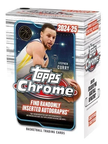 2024-25 Topps Chrome NBA Basketball Blaster Box Factory Sealed 