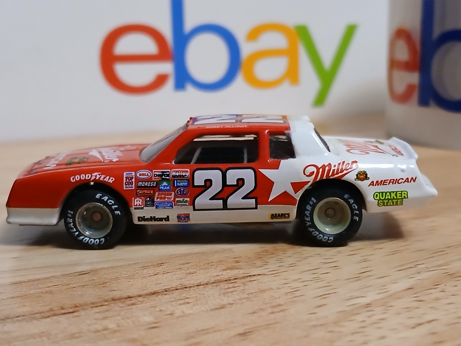 Action NASCAR 1/64 diecast #22 Miller American Bobby Allison 1985 Chevy loose