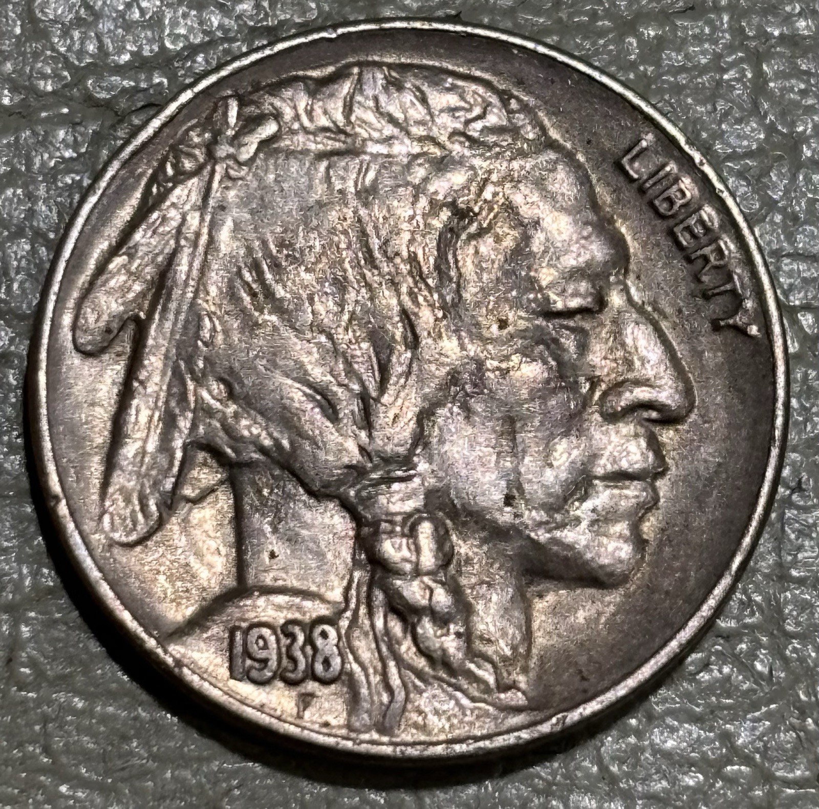1938d Buffalo nickel nice original AU+ Condition, great coin, no issues