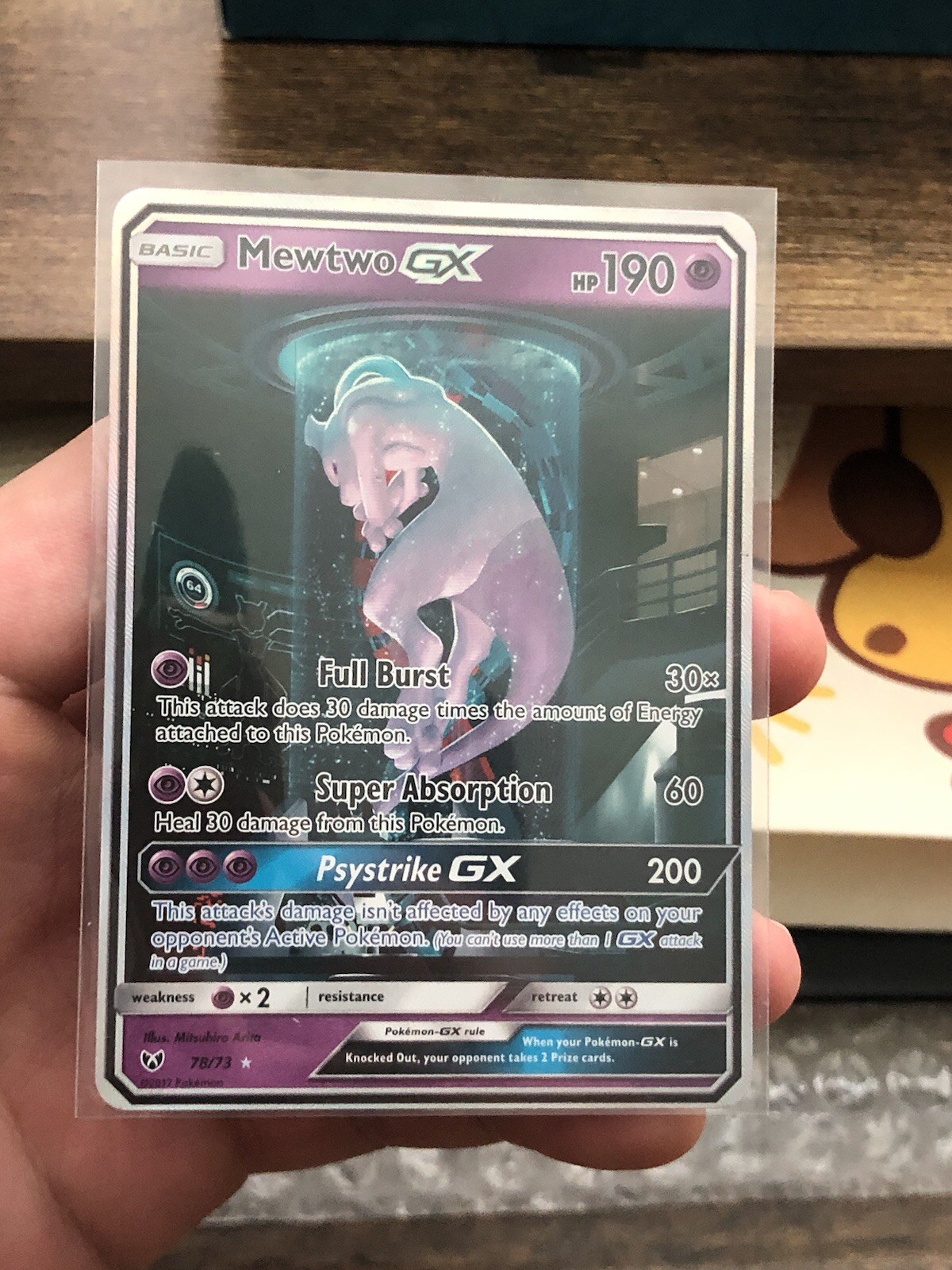 Mewtube Mewtwo GX 78/73 Shining Legends Secret Rare LP? Excellent
