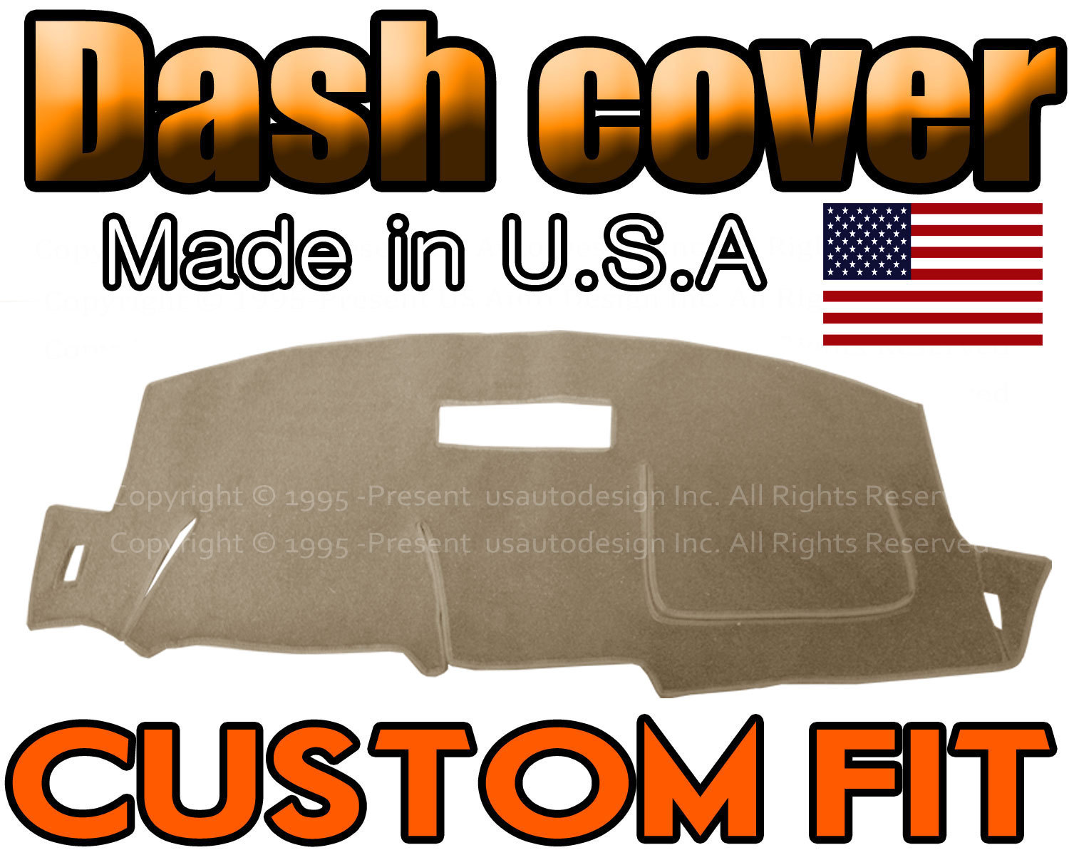 Fits 1994-1995-1996-1997-1998-1999 CHEVROLET CAPRICE DASH COVER USA MADE / BEIGE