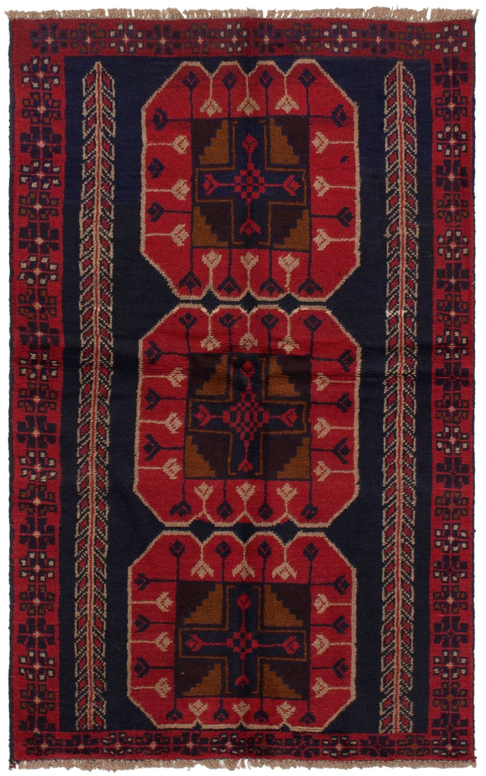 Traditional Vintage Hand-Knotted Area Rug 3\'5\