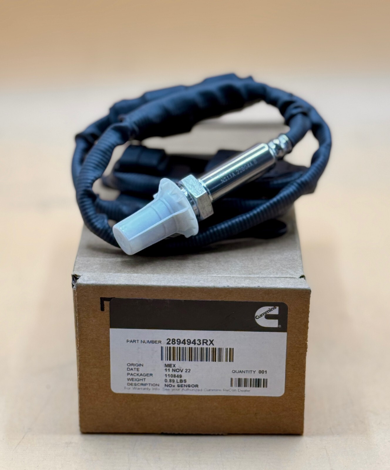 Brand New Genuine Cummins OEM NOx Sensor  2894943RX