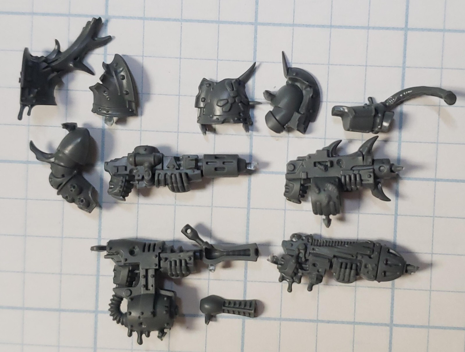 40k Death Guard Bits Plague Marine Plasmagun Meltagun Plague Belcher Gunner Set