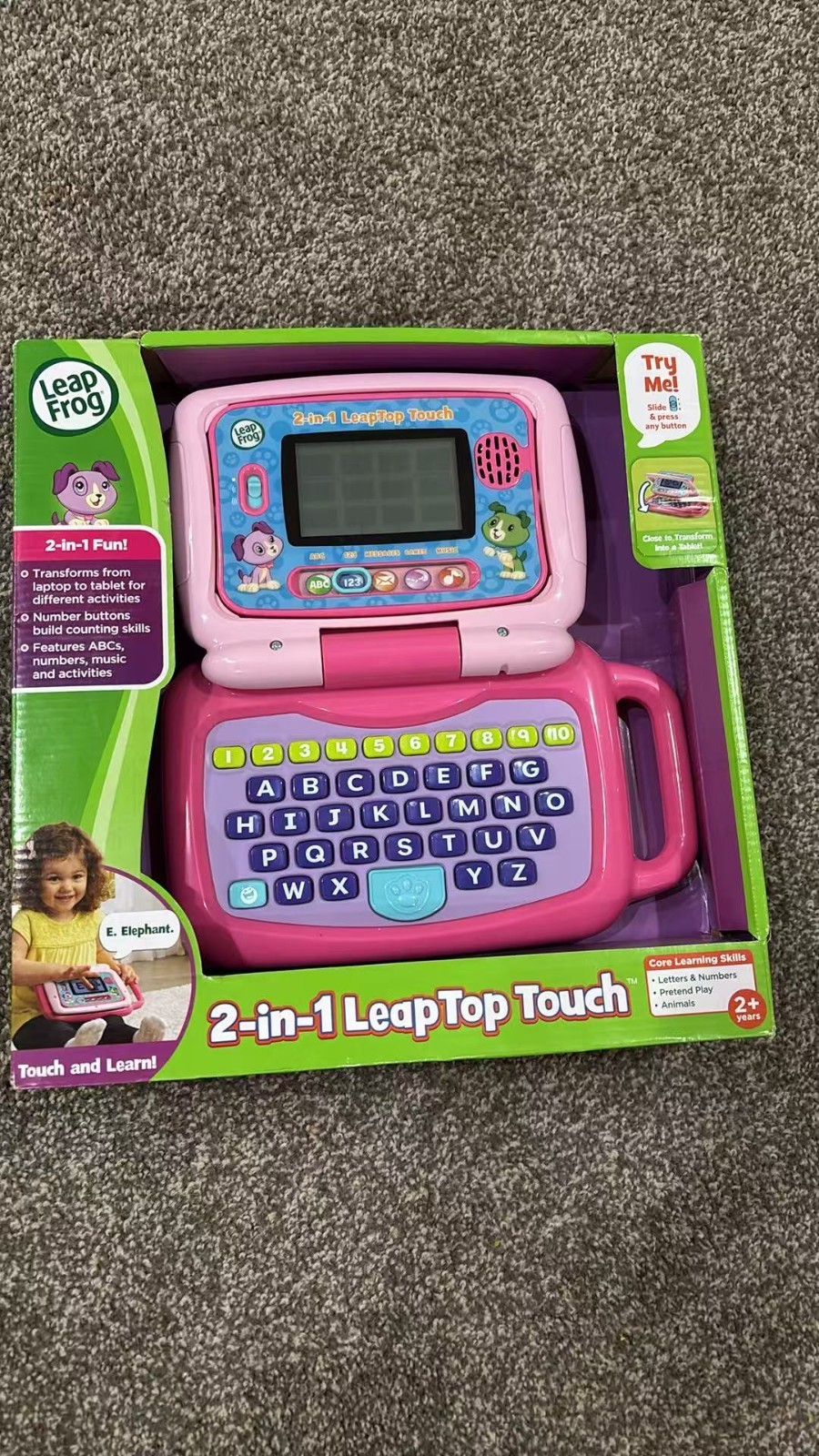 LeapFrog 2-in-1 LeapTop Touch, Pink LeapFrog 2-in-1 LeapTop Touch, Pink