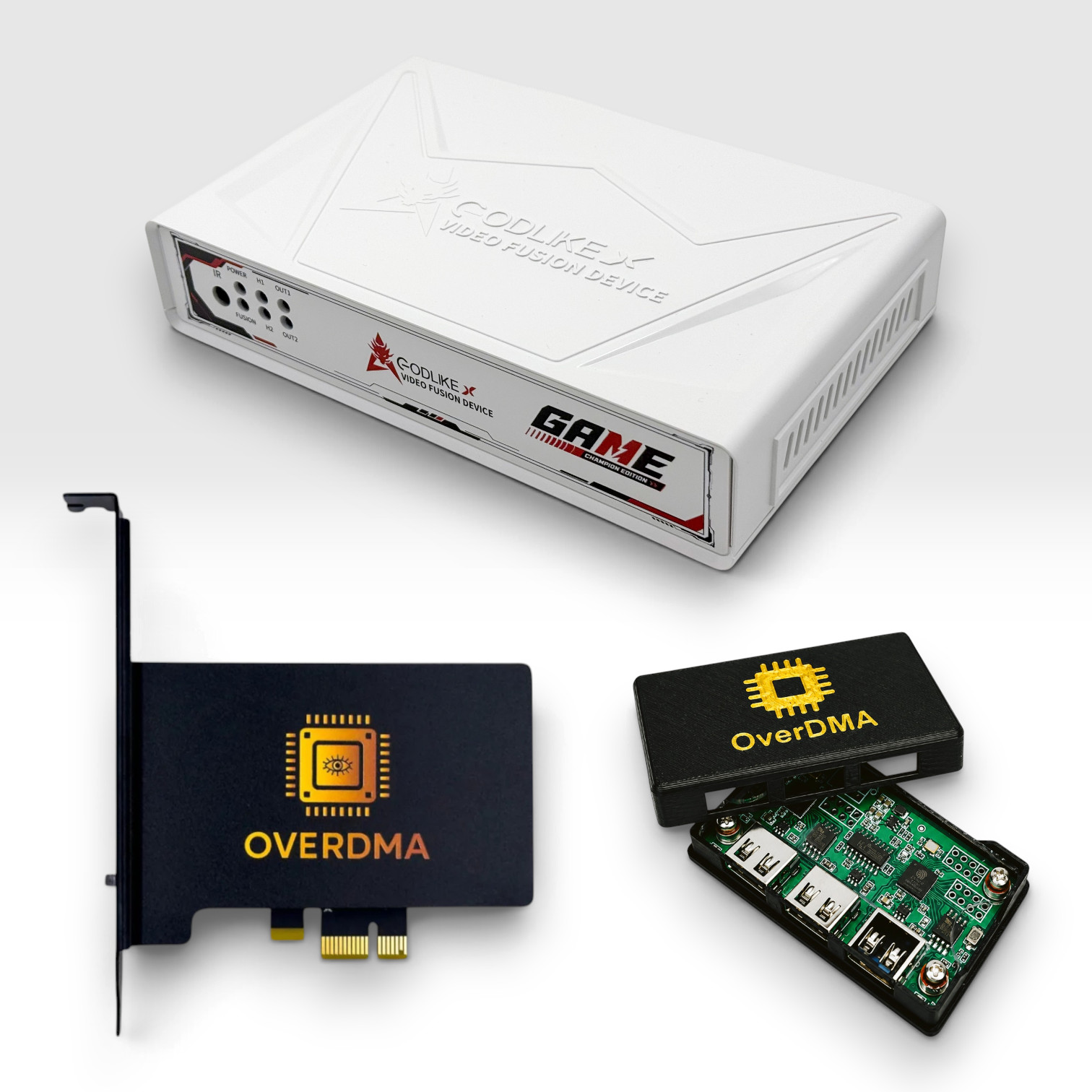 OverDMA Starter Bundle — DMA Card 75T + GODLIKE 10th Gen HDMI Fuser + MAKCU