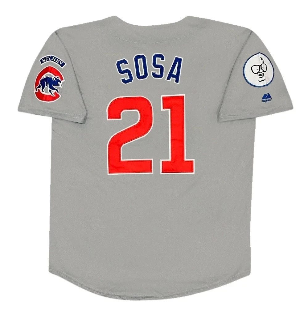 Sammy Sosa 1998 Chicago Cubs Men's Grey Road Jersey w/ 