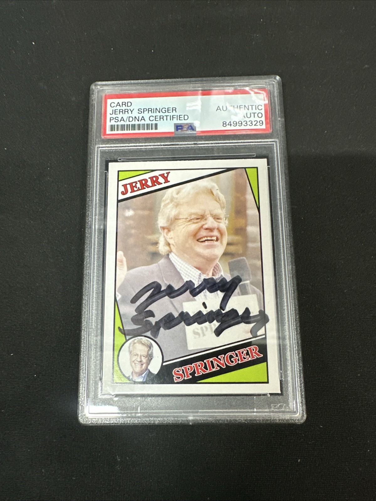1998 Comic Images Promo Jerry Springer Show Signed PSA/DNA Slabbed Certified 1998 Comic Images Promo Jerry Springer Show Signed PSA/DNA Slabbed Certified
