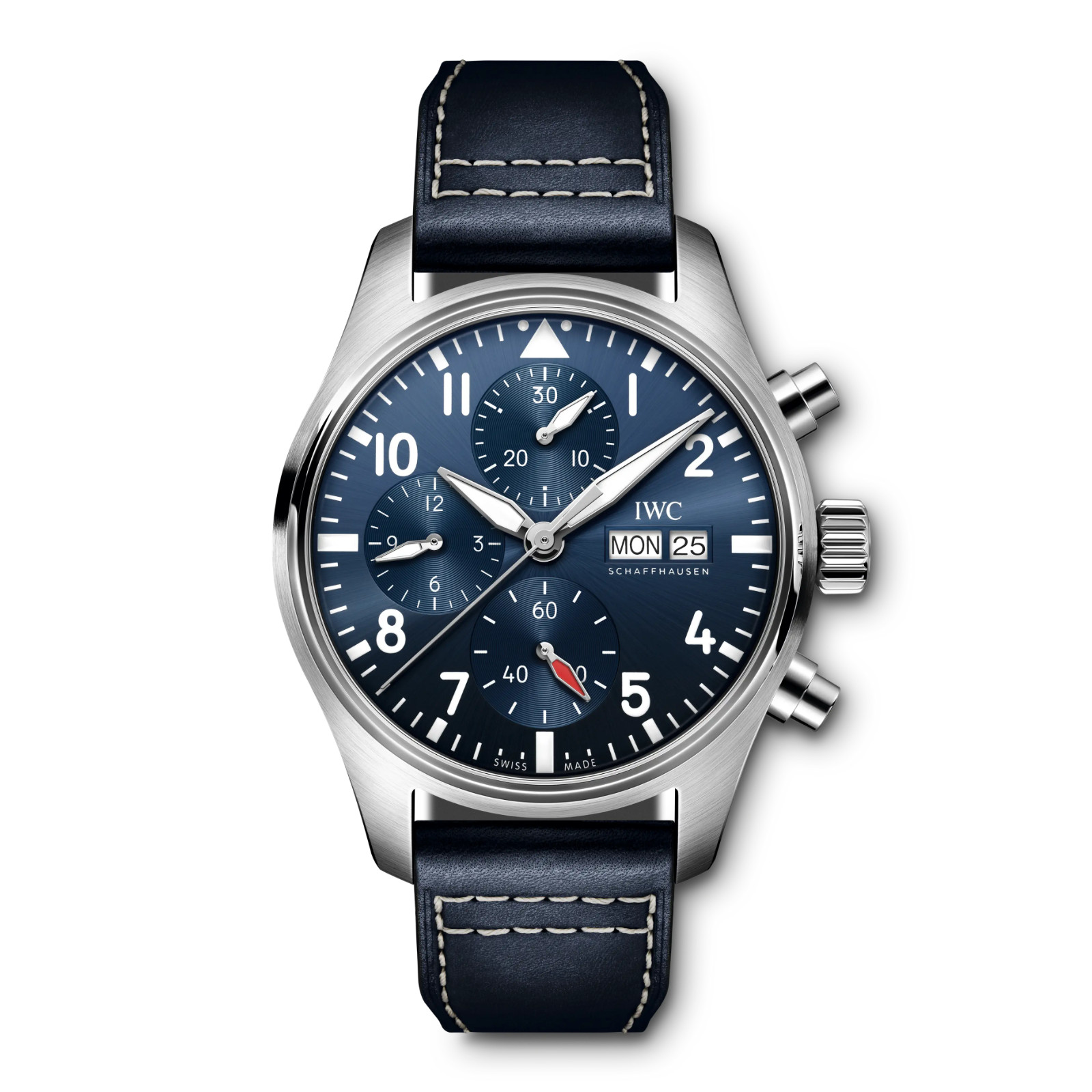 IWC Pilot’s Watch Chronograph 41mm, IW388101, blue, full kit box and papers