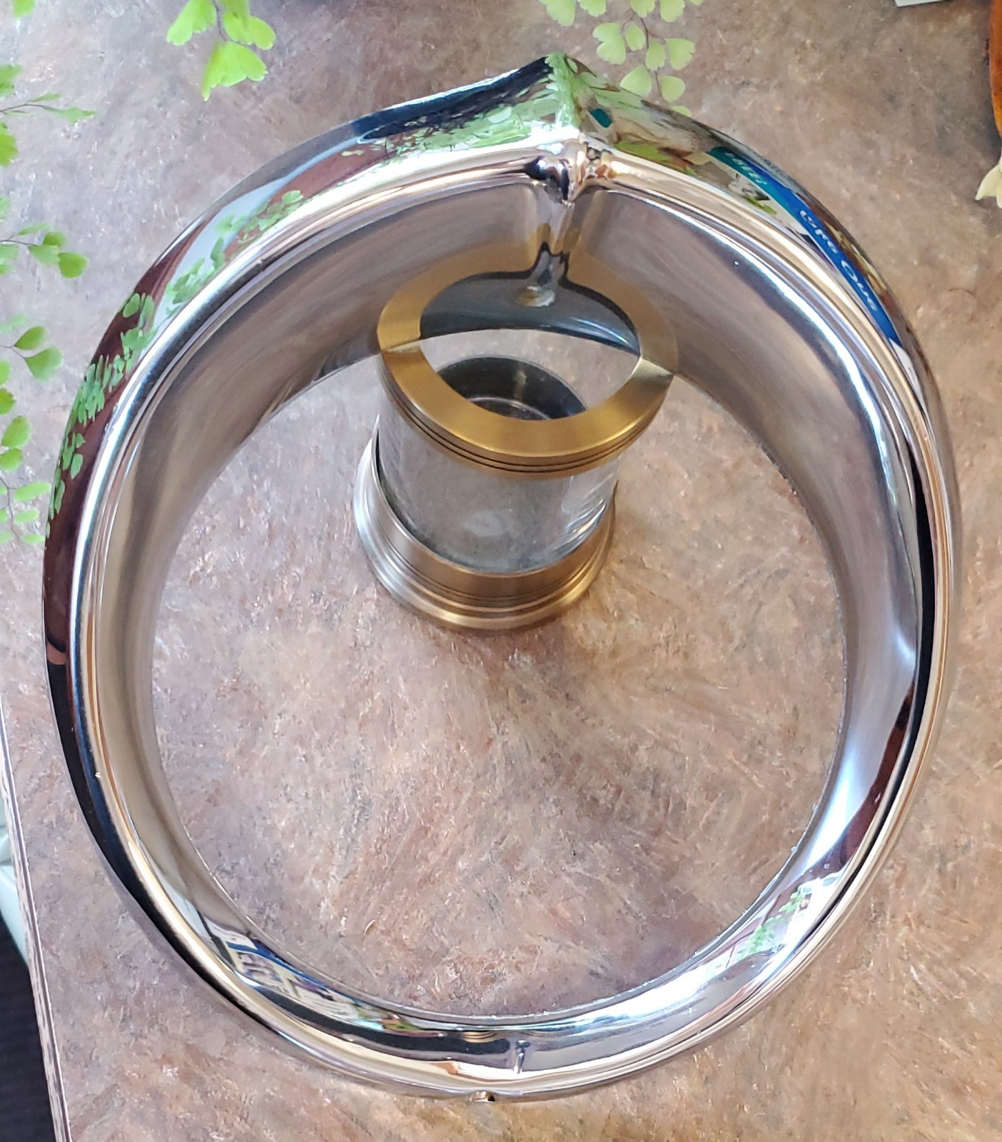 1956 Oldsmobile Headlight Bezel Trim Ring OEM 5946829 NICE 1956 Oldsmobile Headlight Bezel Trim Ring OEM 5946829 NICE