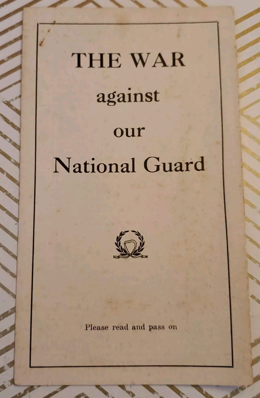 1956 American Mercury Pamphlet The War Against our National Guard RARE