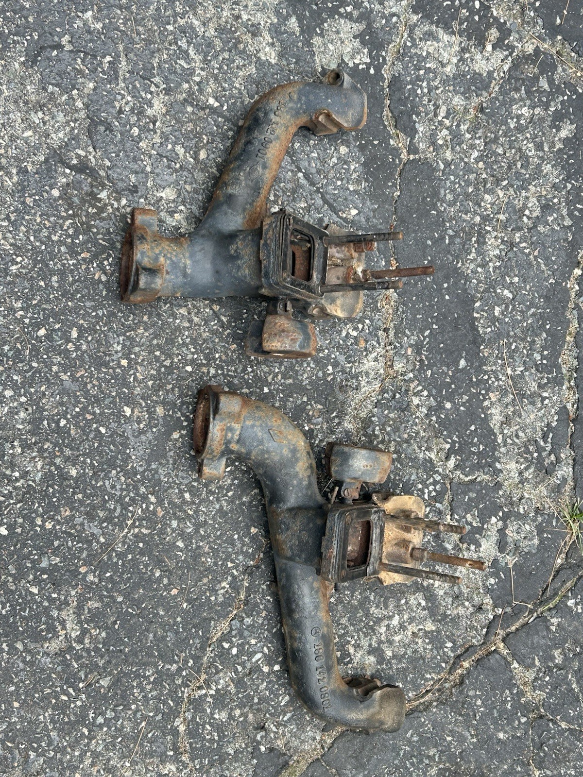 1951 1957 Mercedes 300 W186 Adenauer Exhaust Manifolds 186.015 Twin Carburetor 1951 1957 Mercedes 300 W186 Adenauer Exhaust Manifolds 186.015 Twin Carburetor