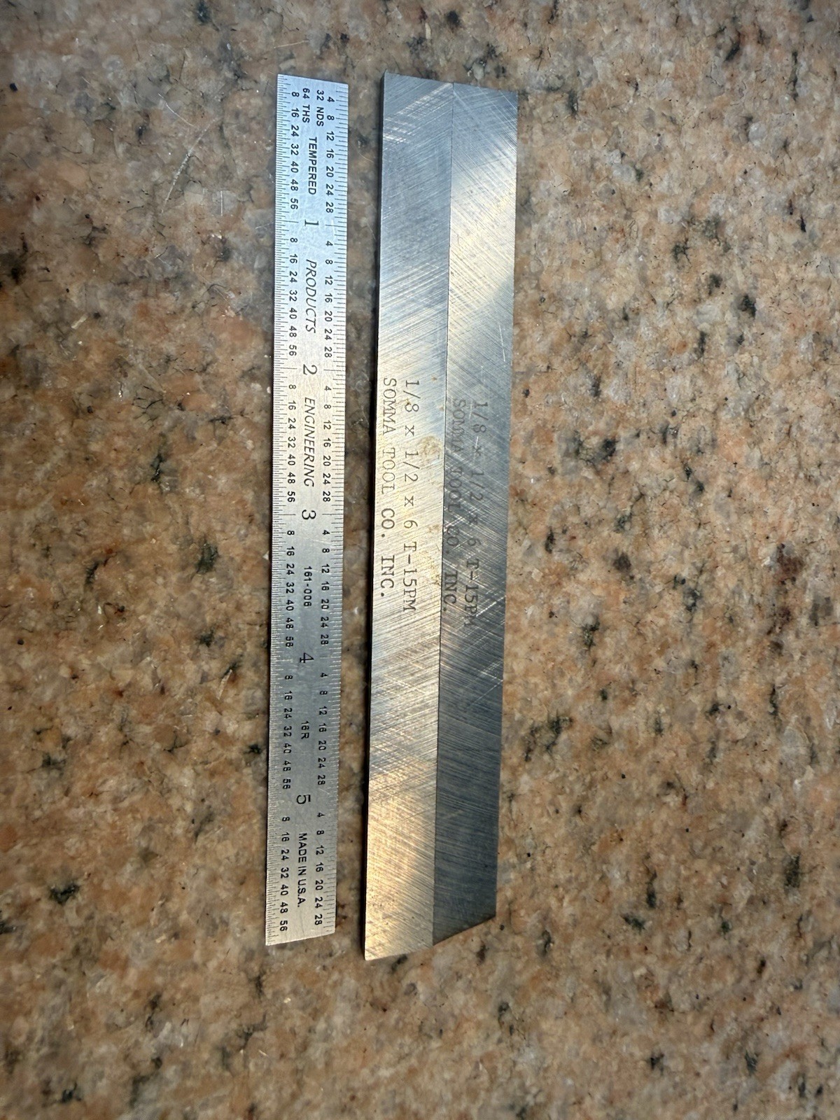 Somma Tool Co. Inc. Lot of 2 T-15PM Lathe Tool Bit Blanks 1/8x1/2x6