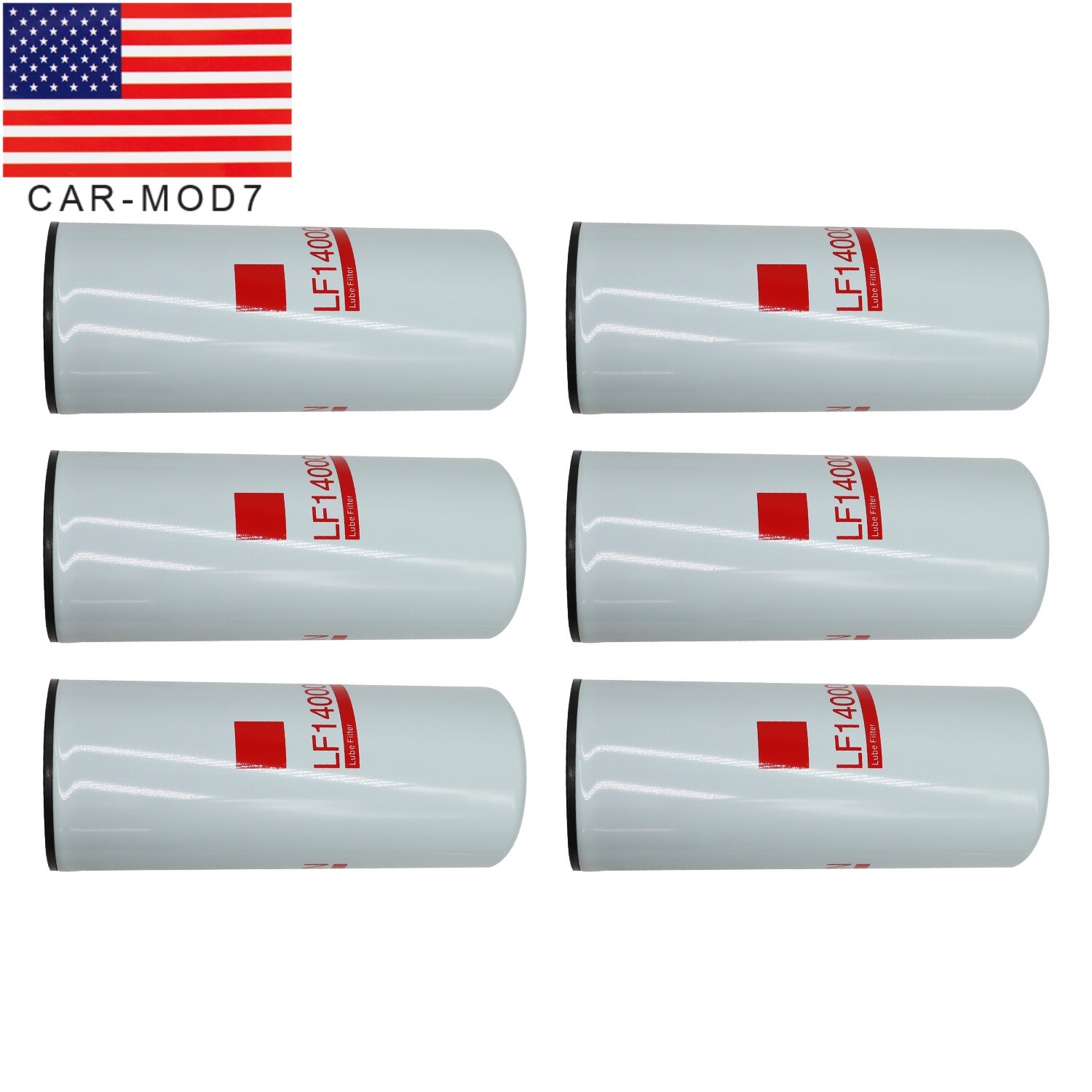 6 Pcs LF14000NN Oil Filter For Cummins ISX ISM QSX QSM QST X15 Replaces 4367100