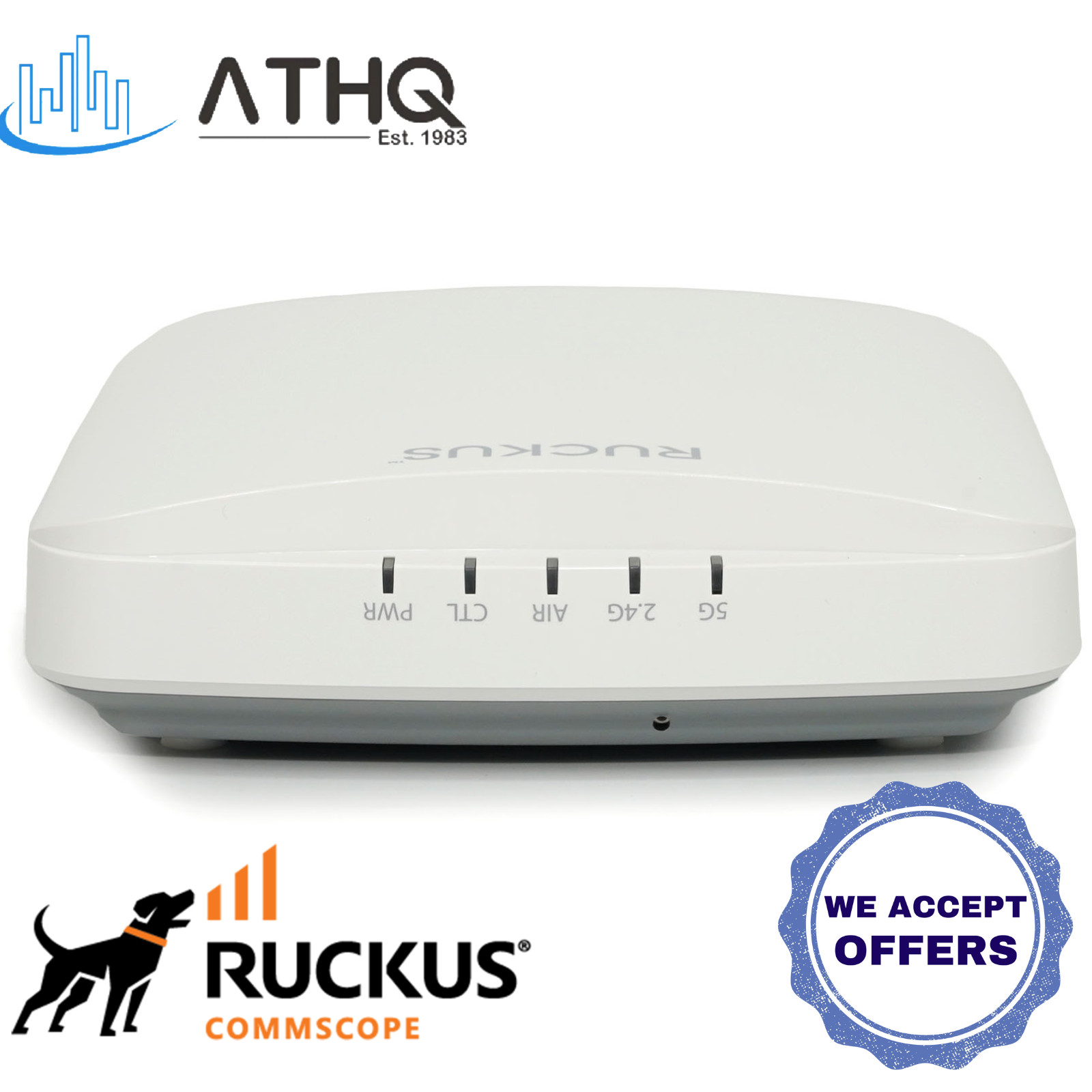 Ruckus 901-R350-WW02 802.11ax PoE Wireless WiFi 6 Access Point Dual Band Ruckus 901-R350-WW02 802.11ax PoE Wireless WiFi 6 Access Point Dual Band
