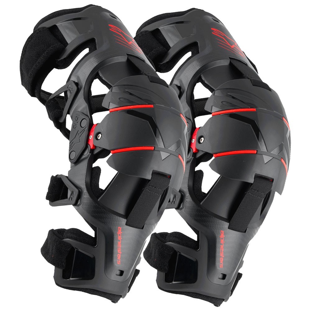 Alpinestars RK-1 Plasma Knee Brace, Black and Red Size Small/Medium Alpinestars RK-1 Plasma Knee Brace, Black and Red Size Small/Medium