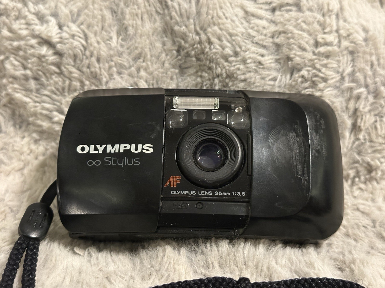 Vintage OLYMPUS INFINITY STYLUS 35mm AF 3.5 Film Camera Tested/Working