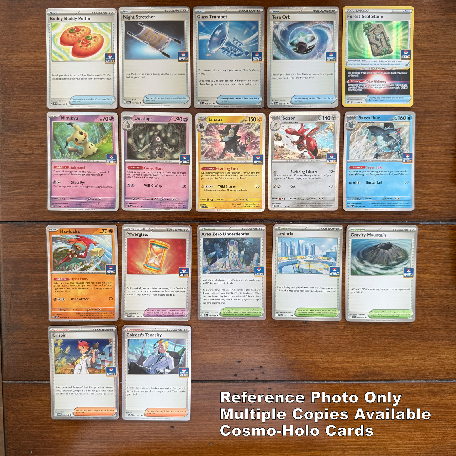 Asia Exclusive Stamped Gym Promo Cards Pokemon TCG SEA 23 24 25 26 Cosmo Holo